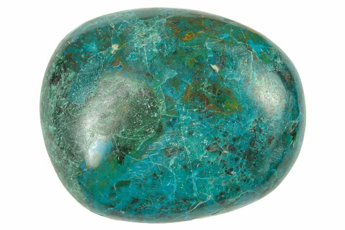 Polished Chrysocolla and Malachite Stone - Peru #250331